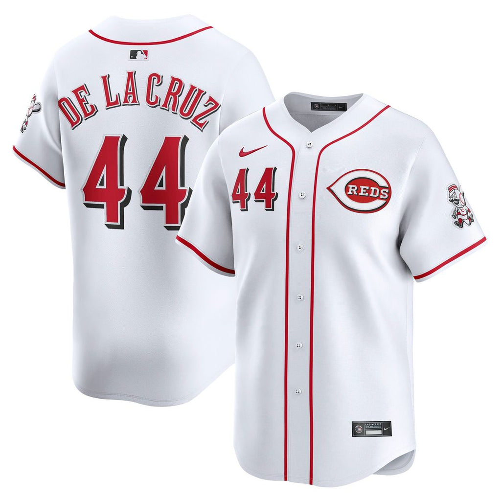 Cincinnati Reds Elly De La Cruz Nike Home Limited Jersey - White