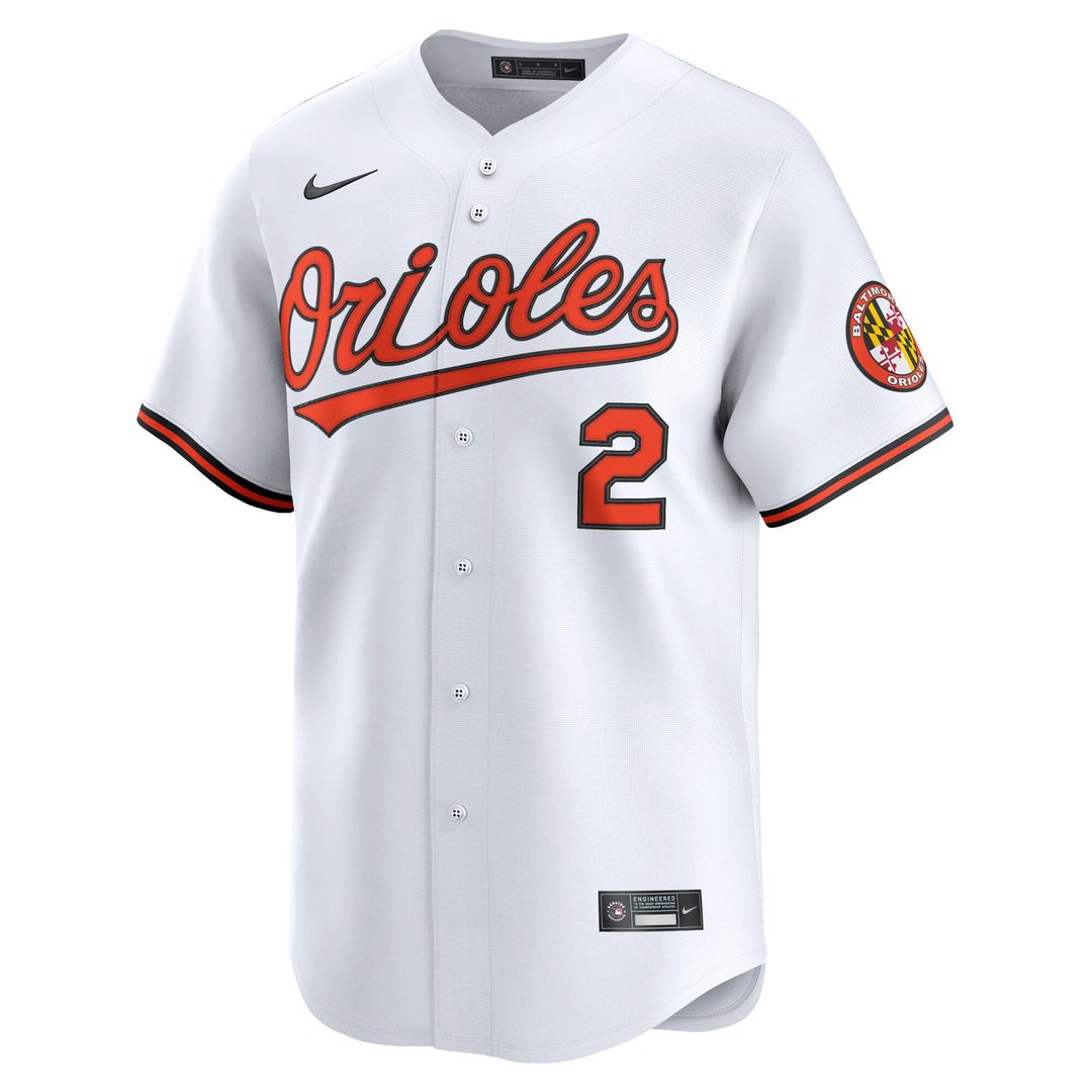 Baltimore Orioles Gunnar Henderson Nike Home Limited Jersey - White