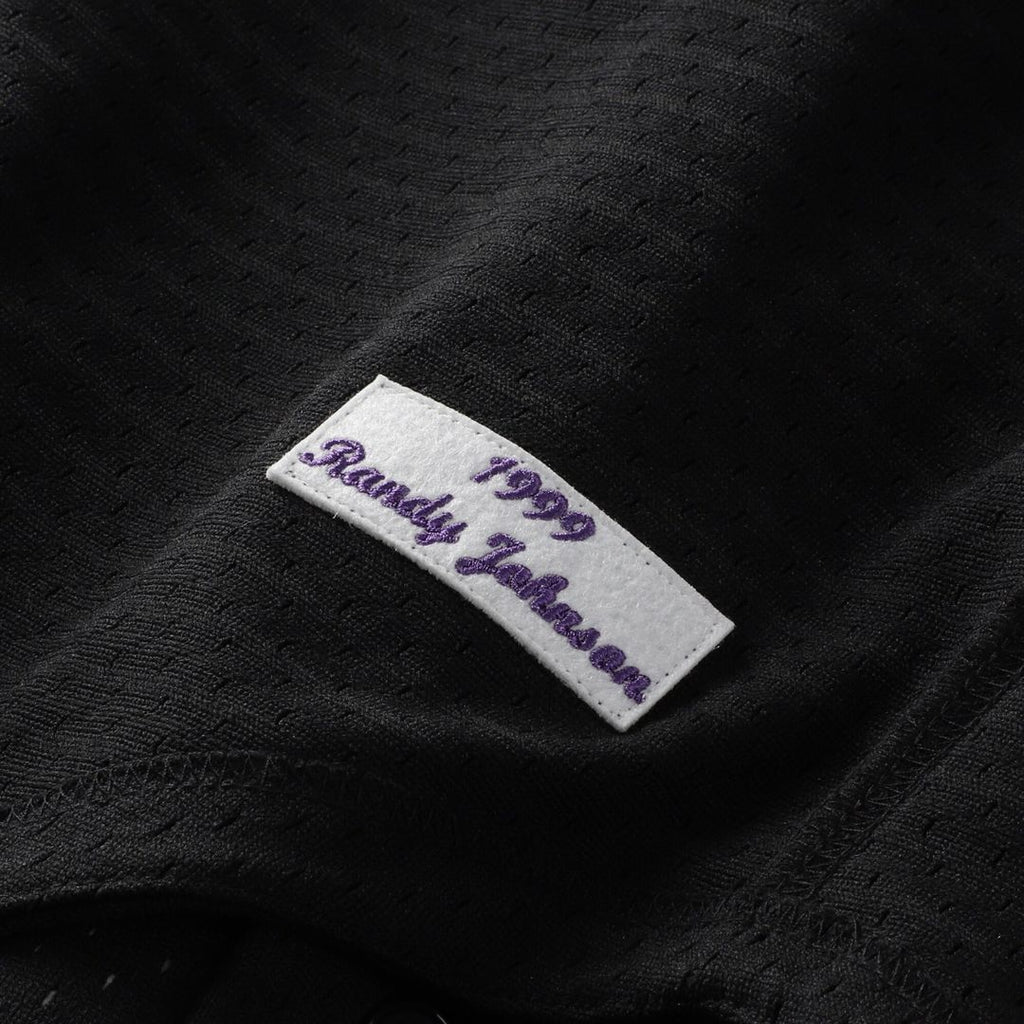 Arizona Diamondbacks Randy Johnson Mitchell & Ness Cooperstown Mesh Batting Practice Button-Up Jersey - Black