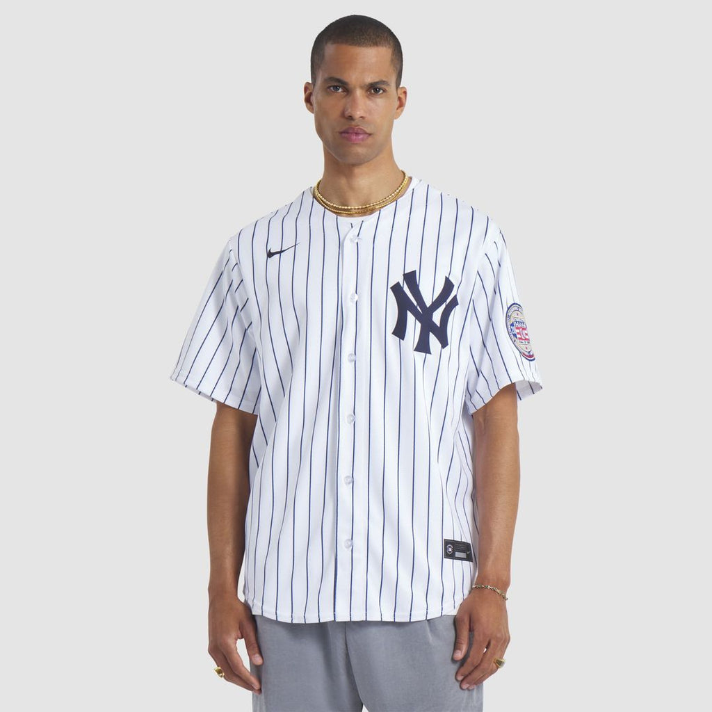New York Yankees CC Sabathia Nike 2025 Baseball Hall of Fame Name & Number Retired Replica Jersey - White
