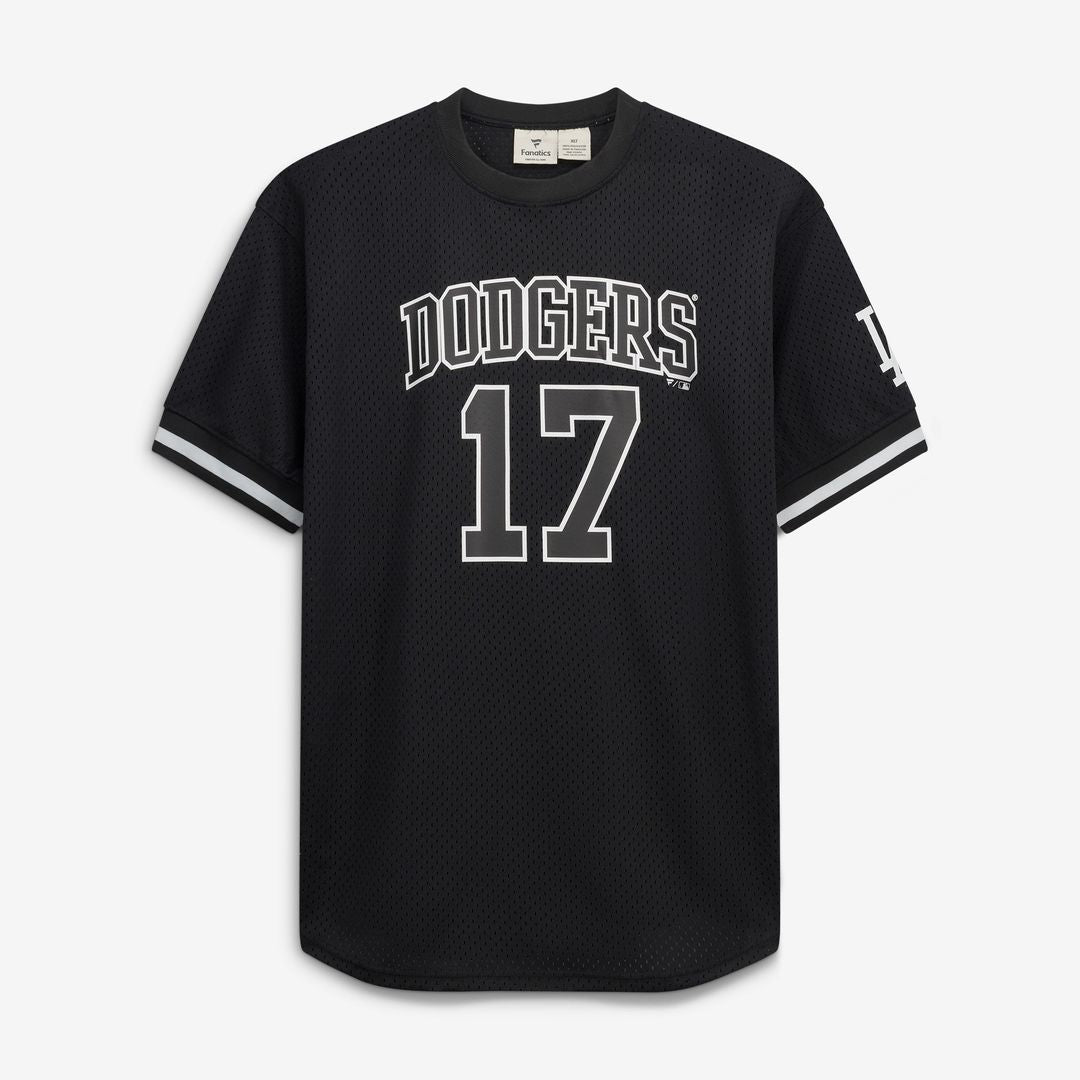 Los Angeles Dodgers Shohei Ohtani Fanatics Big & Tall Heavyweight Mesh Jersey - Black/White
