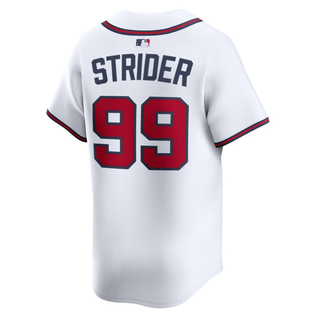 Atlanta Braves Spencer Strider Nike Home Limited Jersey - White
