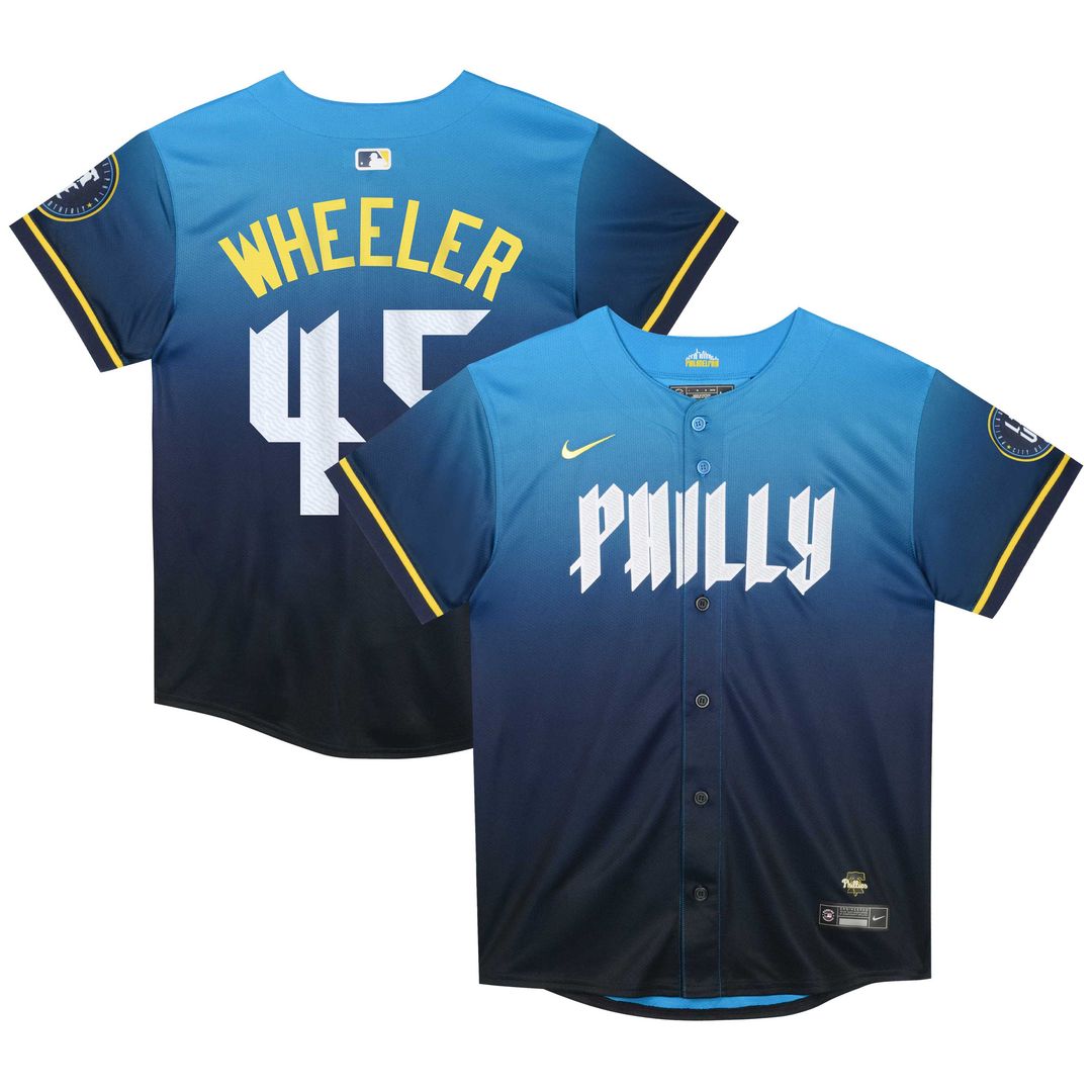 Philadelphia Phillies Zack Wheeler Nike Preschool 2024 City Connect Limited Jersey - Blue