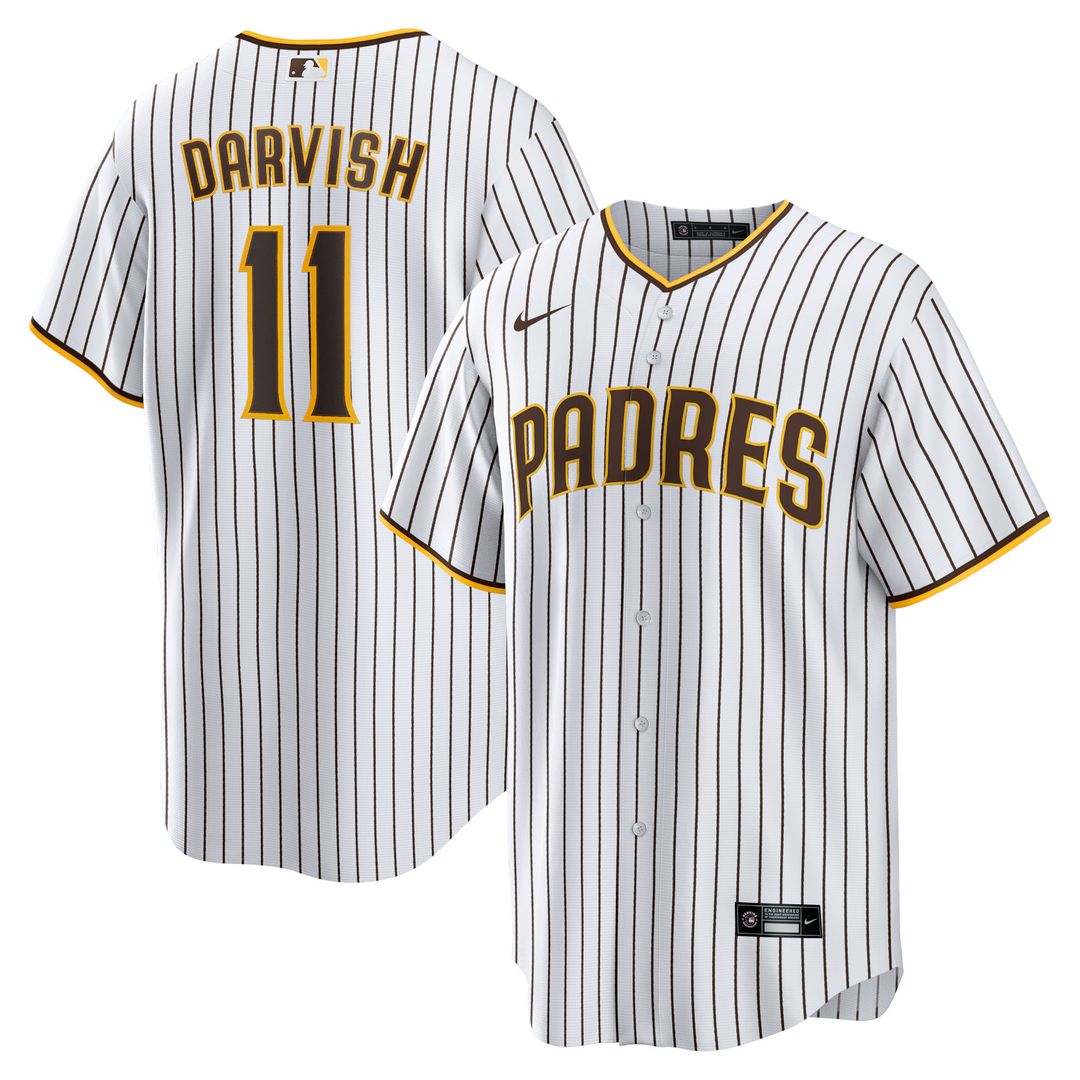 San Diego Padres Yu Darvish Nike Home Replica Jersey - White