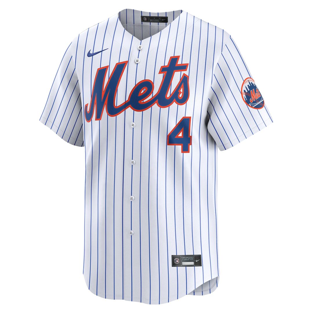 New York Mets Francisco Alvarez Nike Home Limited Jersey - White