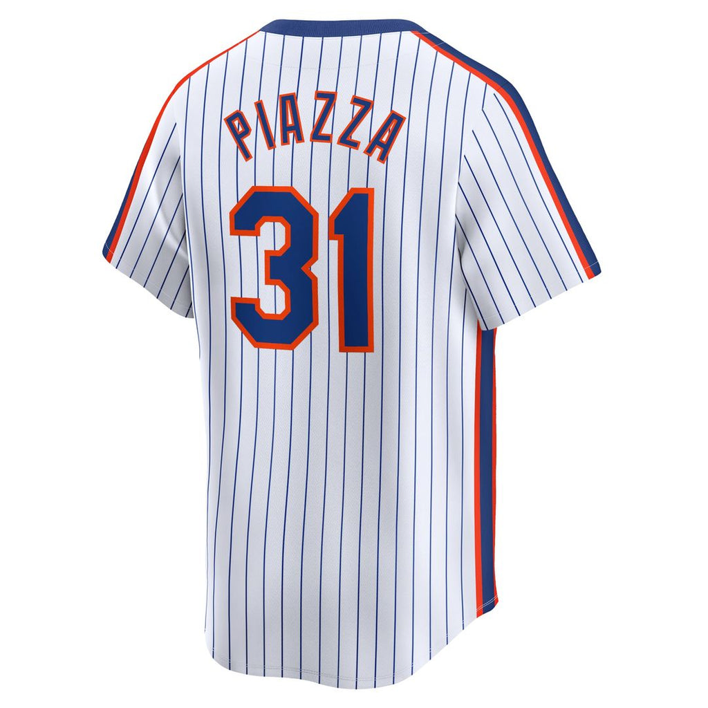 New York Mets Mike Piazza Nike Throwback Cooperstown Limited Jersey - White