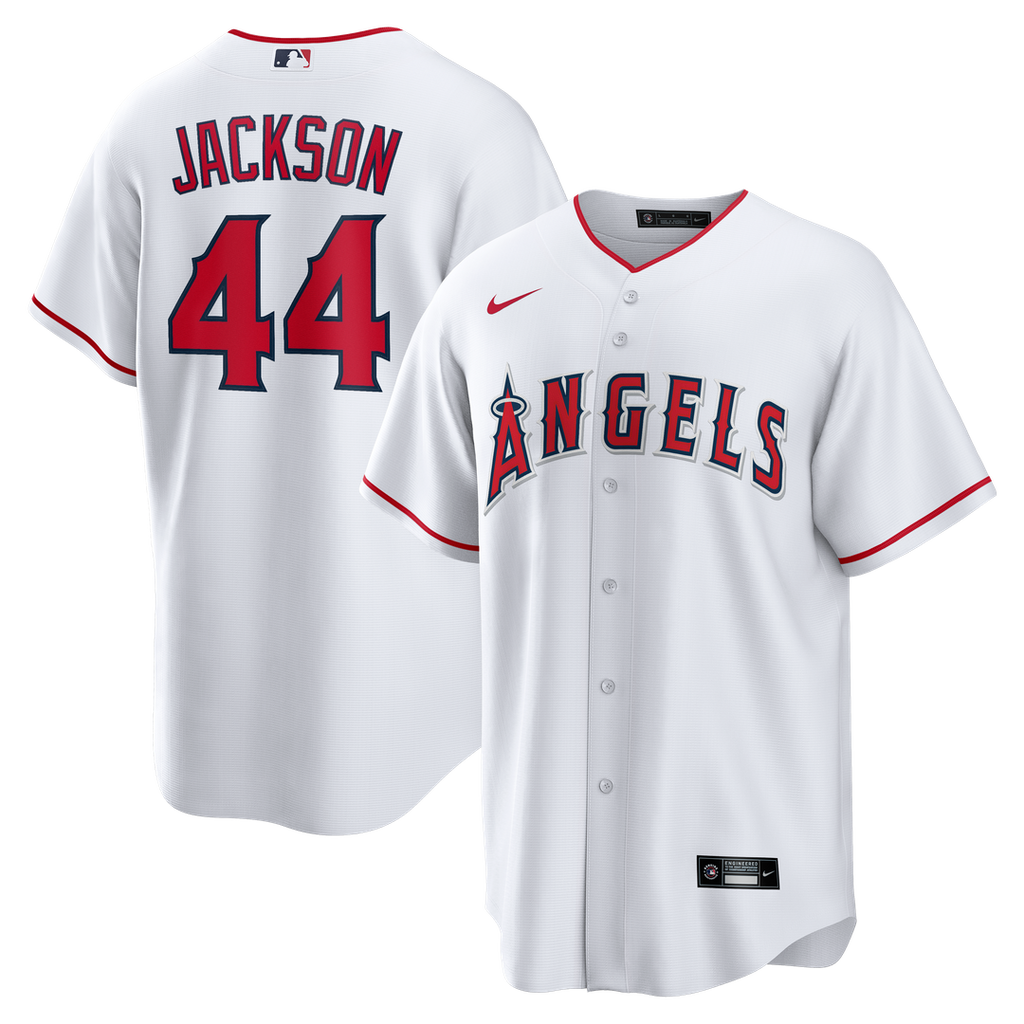 Los Angeles Angels Reggie Jackson Nike Home Retired Replica Jersey - White