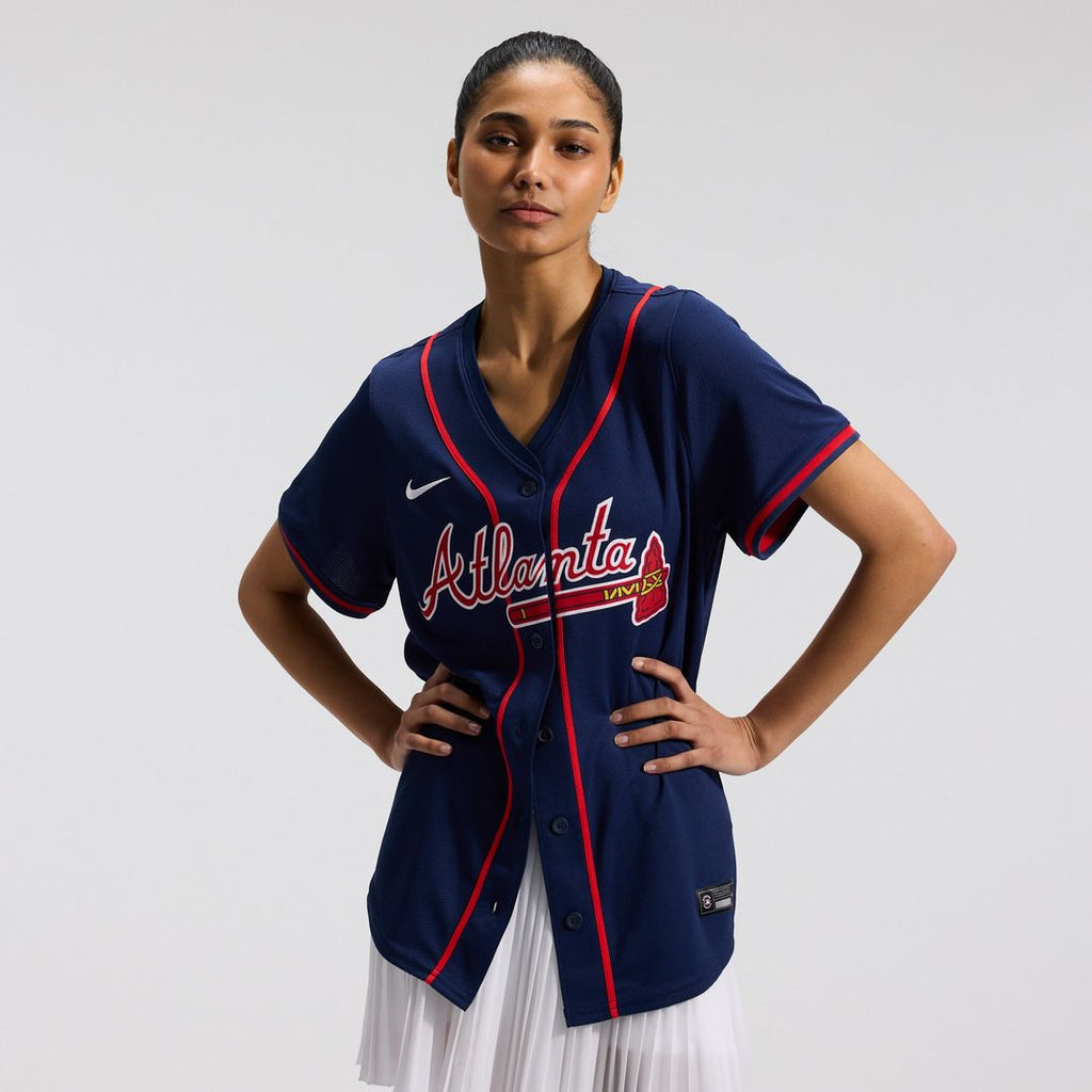 Atlanta Braves Ronald Acuña Jr. Nike Women's Alternate Limited Jersey - Navy