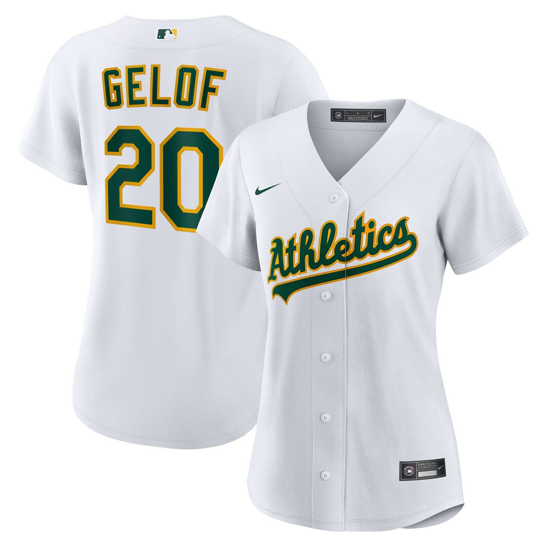 Athletics Zack Gelof Nike Women's Home Replica Jersey - White