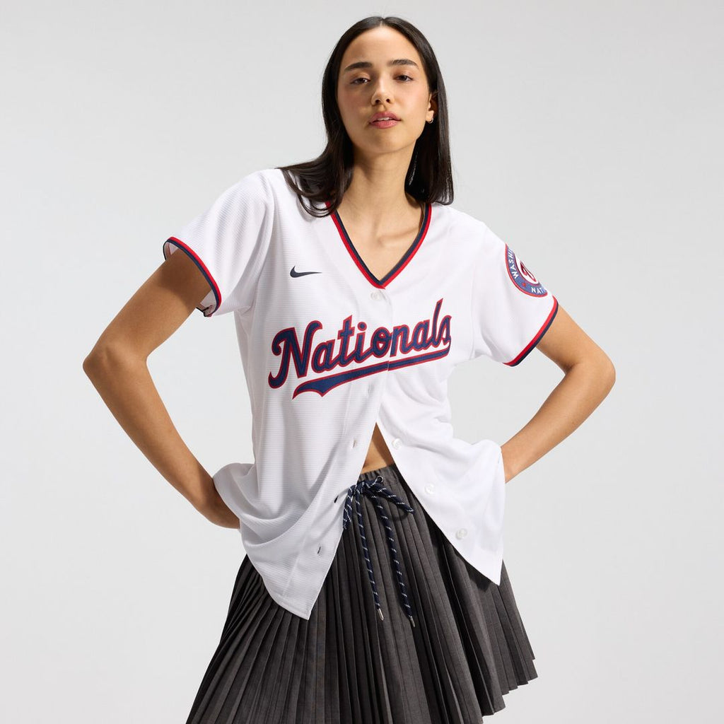 Washington Nationals CJ Abrams Nike Women's Home Replica Jersey - White