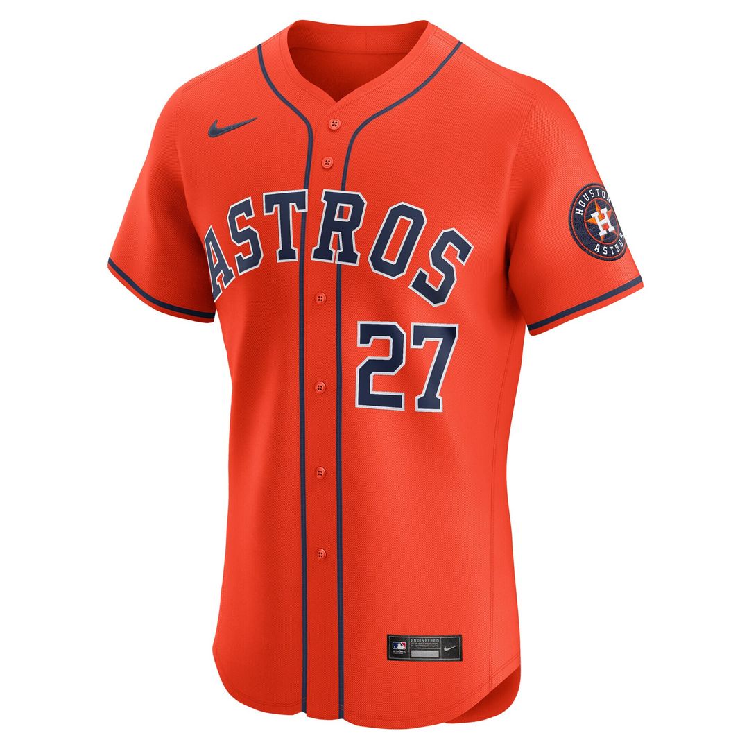 Houston Astros Jose Altuve Nike Alternate Elite Jersey - Orange