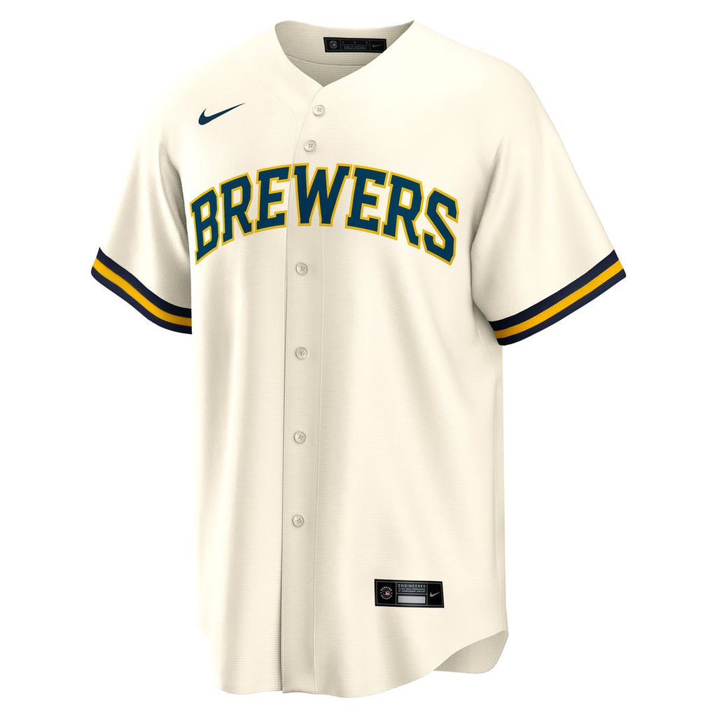 Milwaukee Brewers Sal Frelick Nike Home Replica Jersey - Cream