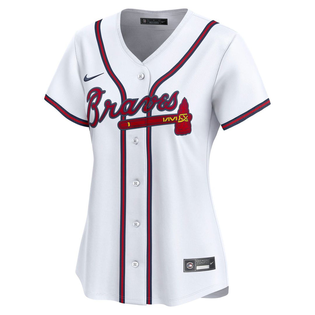 Atlanta Braves Ozzie Albies Nike Women's Home Limited Jersey - White
