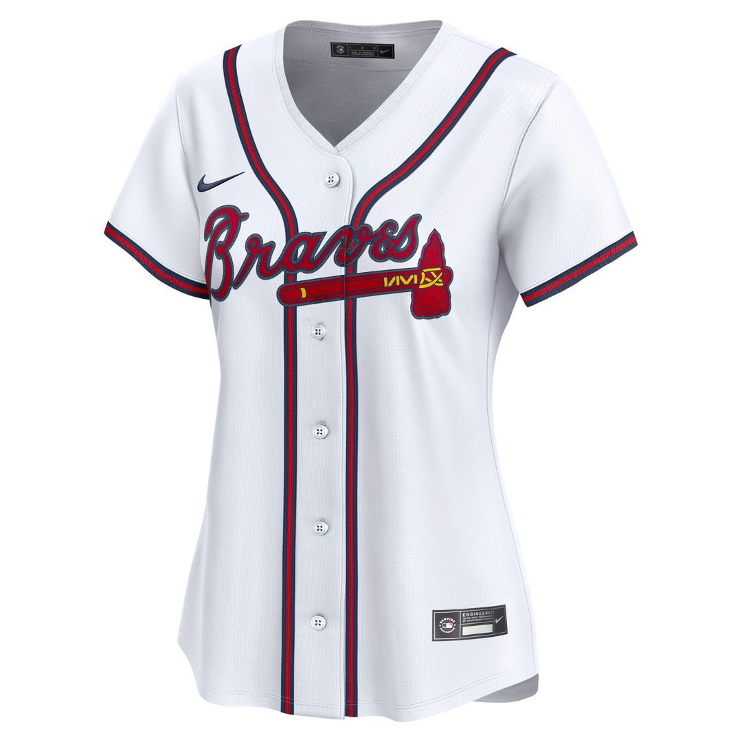 Atlanta Braves Ozzie Albies Nike Women's Home Limited Jersey - White