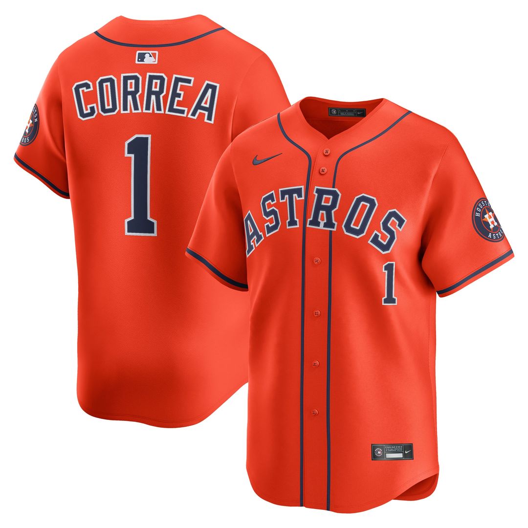 Houston Astros Carlos Correa Nike Home Limited Jersey - White
