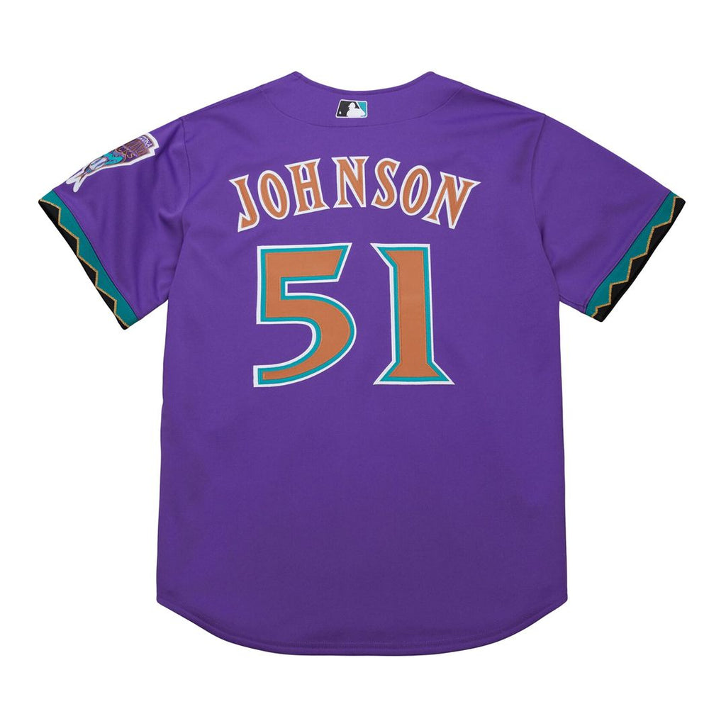 Arizona Diamondbacks Randy Johnson Mitchell & Ness 2000 Throwback Authentic Jersey - Purple