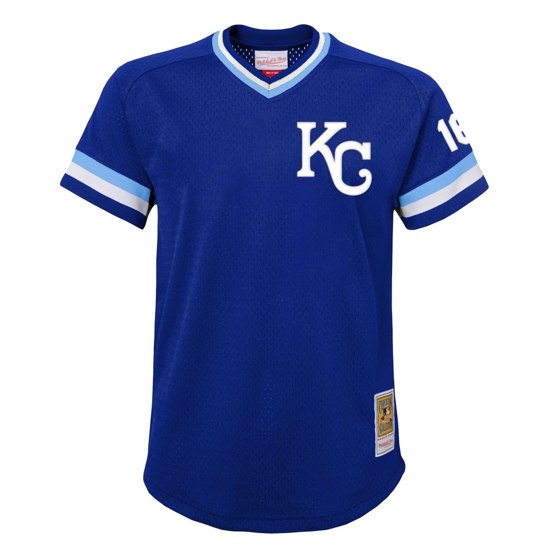 Kansas City Royals Bo Jackson Mitchell & Ness Youth Cooperstown Mesh Batting Practice Jersey - Royal