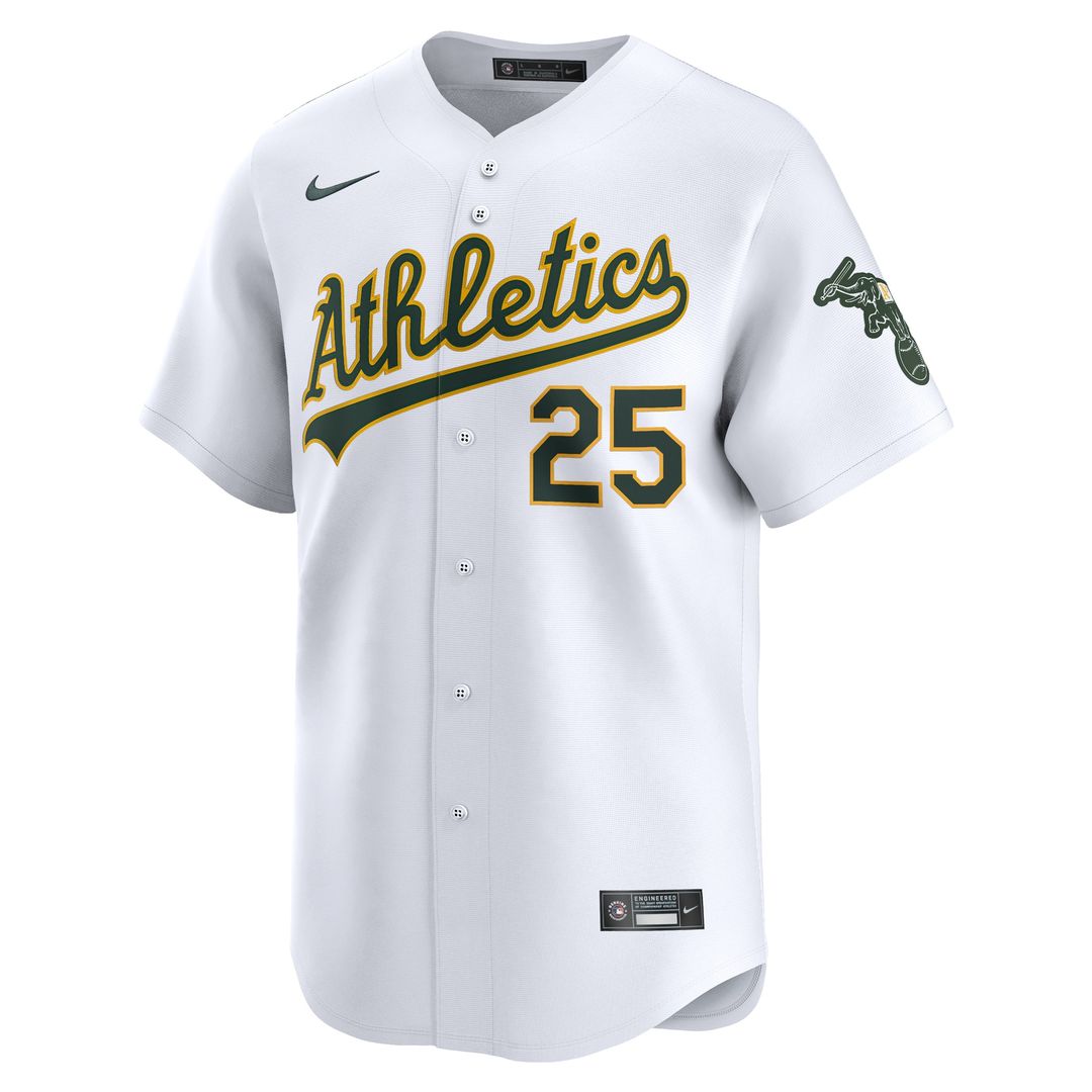 Athletics Brent Rooker Nike Home Limited Jersey - White