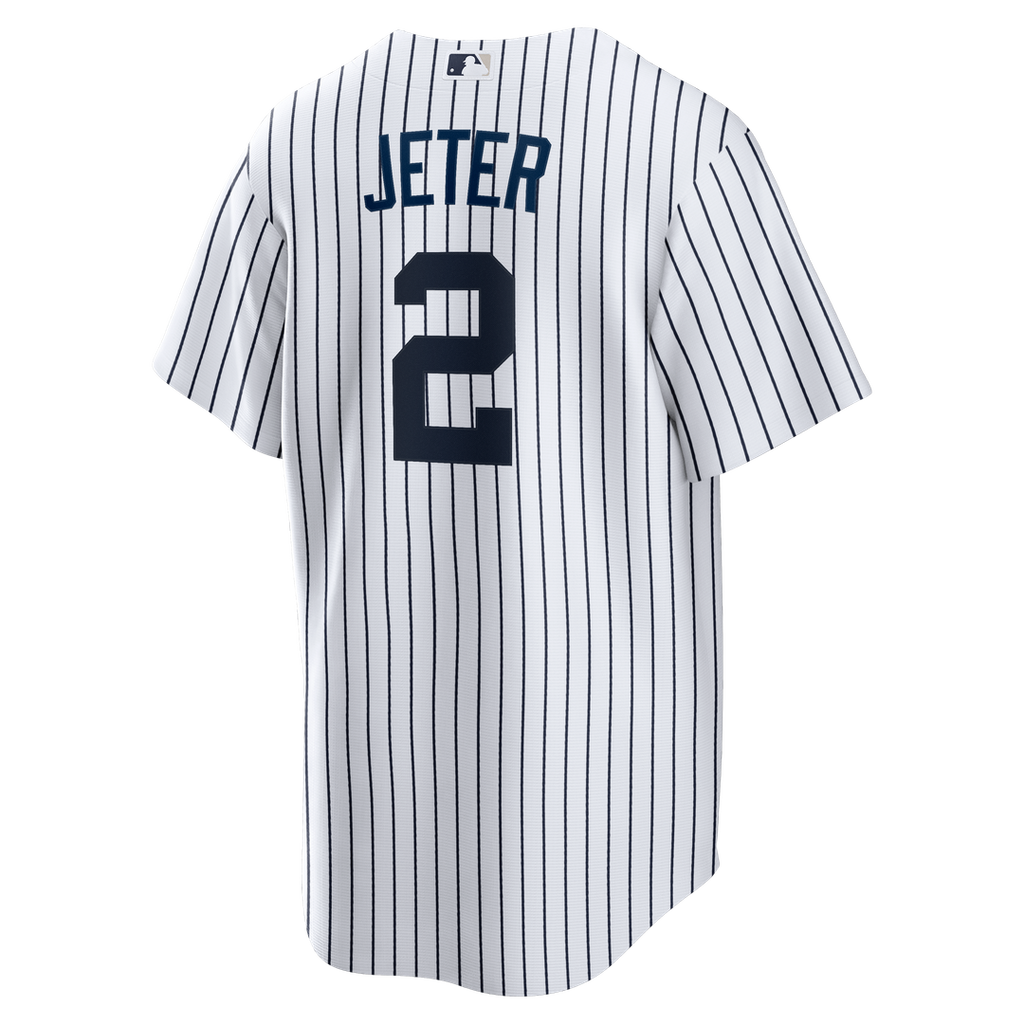 New York Yankees Derek Jeter Nike Home Retired Replica Jersey - White