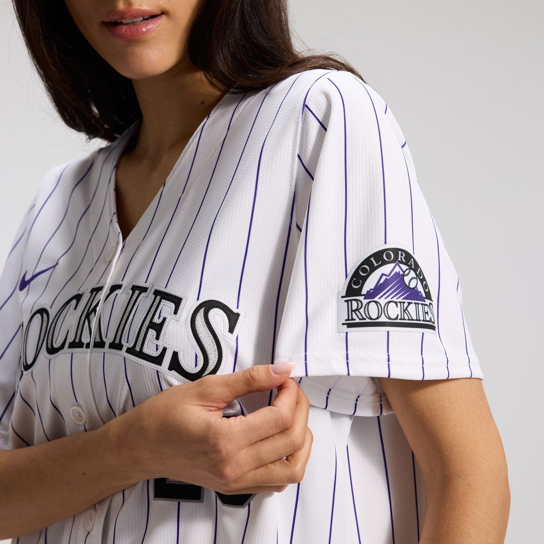 Colorado Rockies Kris Bryant Nike Women's Home Limited Jersey - White