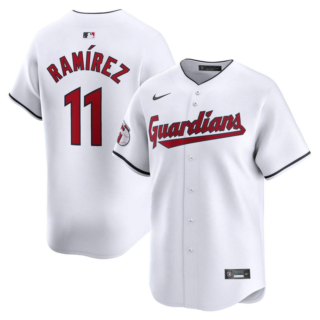 Cleveland Guardians Jose Ramirez Nike Home Limited Jersey - White