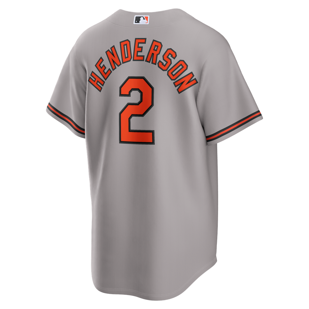 Baltimore Orioles Gunnar Henderson Nike Road Replica Jersey - Gray