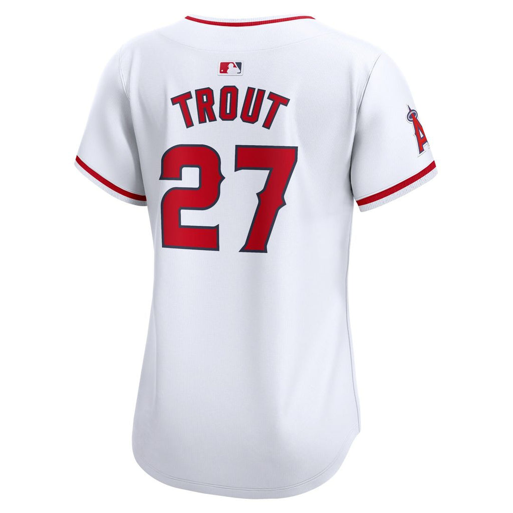 Los Angeles Angels Mike Trout Nike Women's Home Limited Jersey - White
