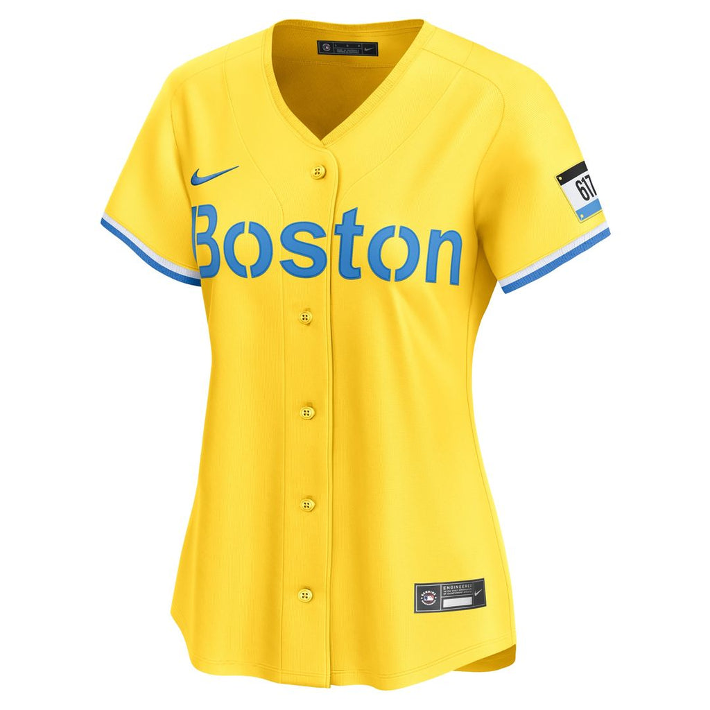 Boston Red Sox David Ortiz Nike Women's City Connect Limited Jersey - Gold