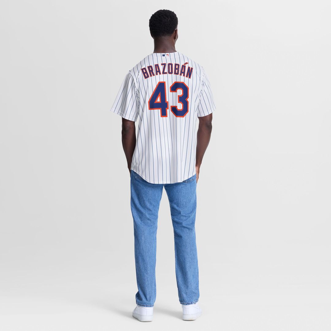 New York Mets Huascar Brazobán Nike Home Replica Jersey - White