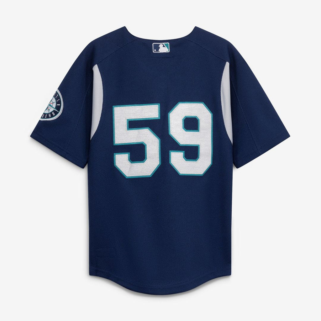 Seattle Mariners Felix Hernandez Mitchell & Ness Toddler Throwback Mesh Batting Practice Jersey - Navy