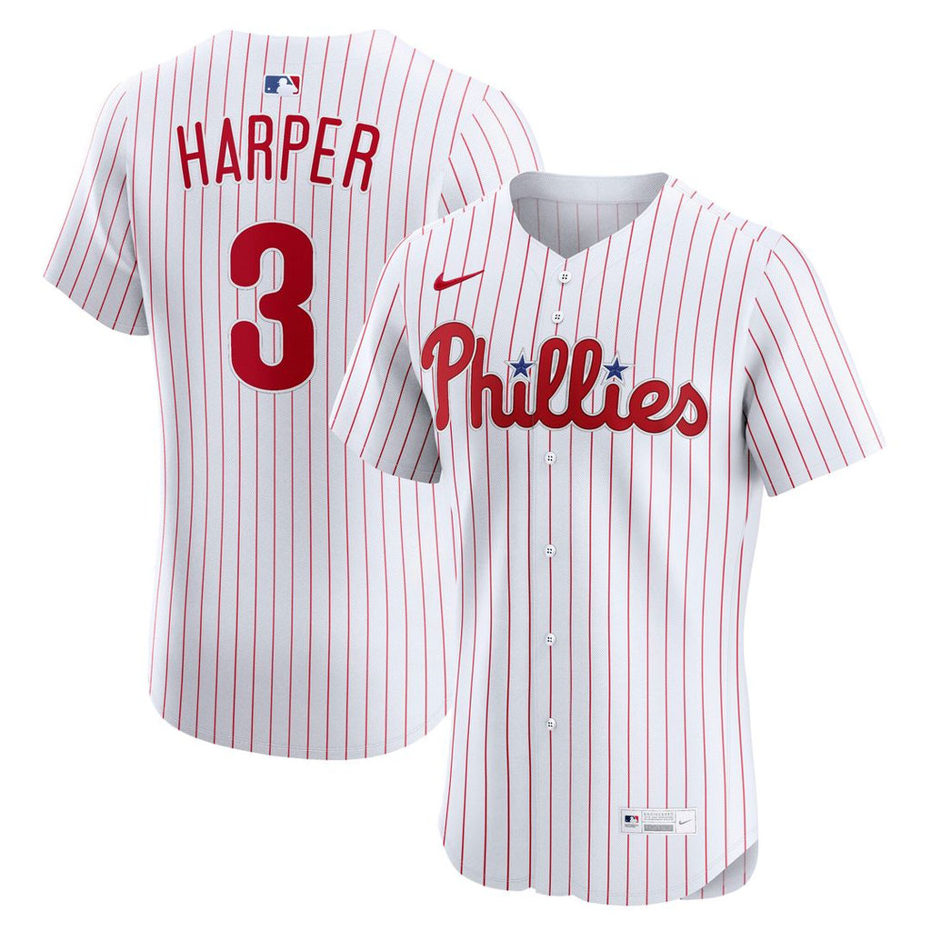 Philadelphia Phillies Bryce Harper Nike Alternate 2 Elite Jersey - Cream