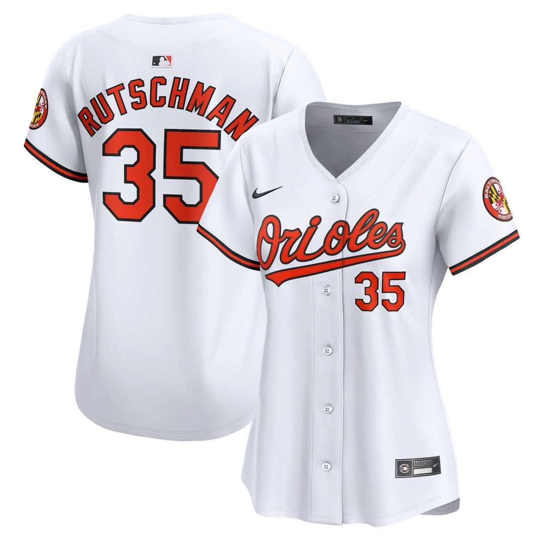 Baltimore Orioles Adley Rutschman Nike Women's Home Limited Jersey - White