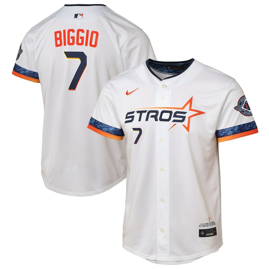 Houston Astros Craig Biggio Nike Youth 2025 City Connect Limited Jersey - White