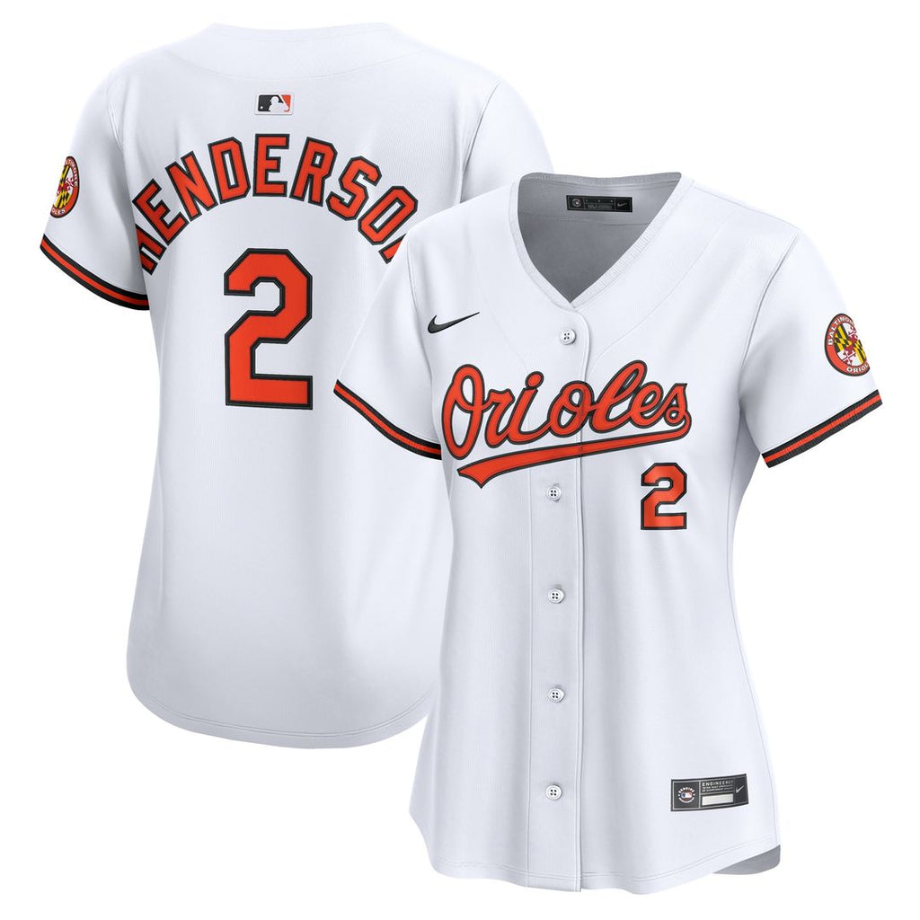 Baltimore Orioles Gunnar Henderson Nike Women's Home Limited Jersey - White