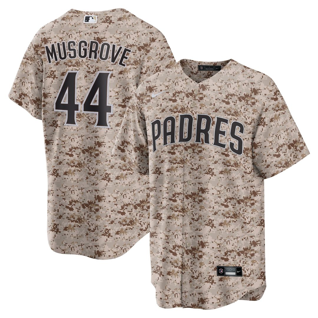 San Diego Padres Joe Musgrove Nike USMC Alternate Replica Jersey - Camo