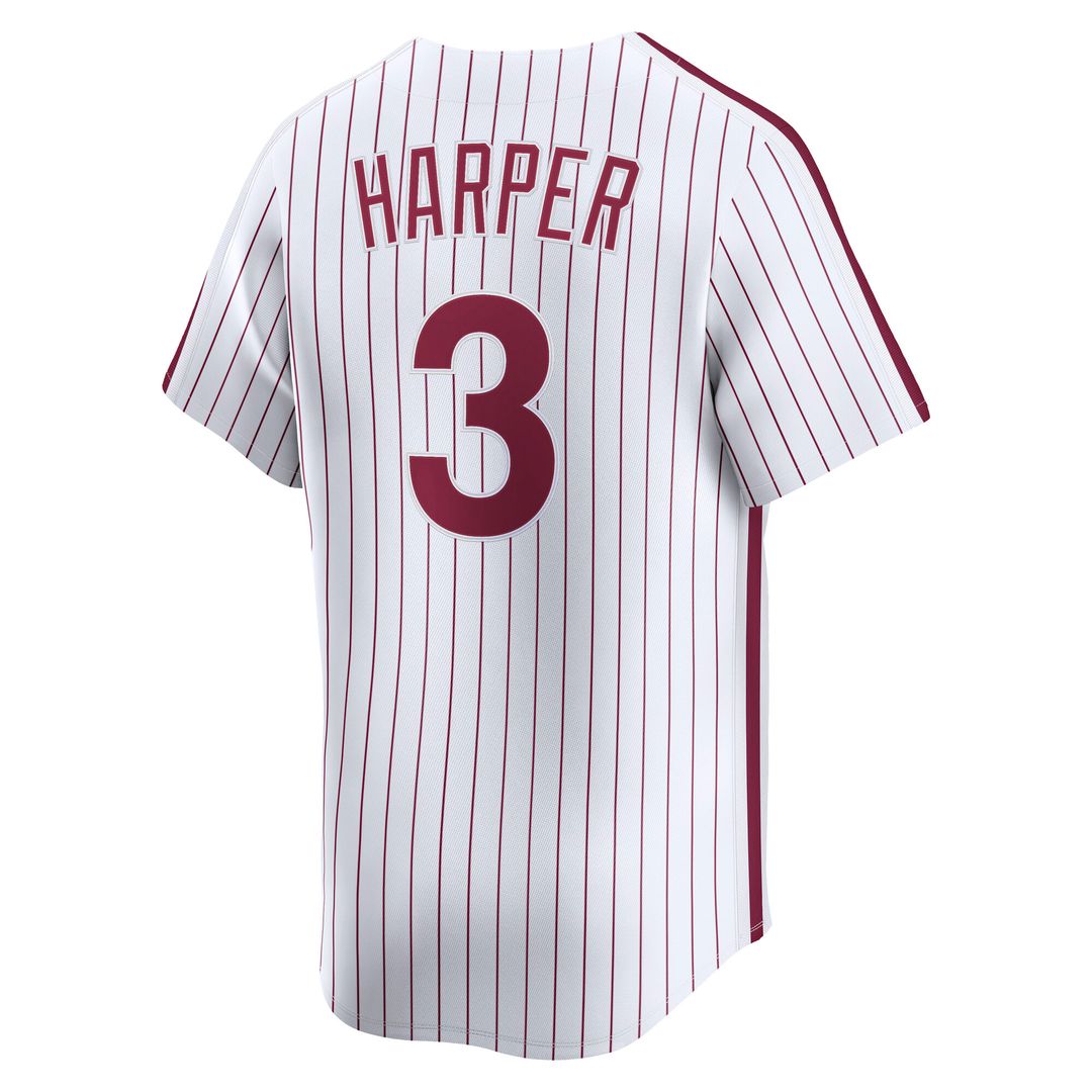Philadelphia Phillies Bryce Harper Nike Cooperstown Limited Jersey - White