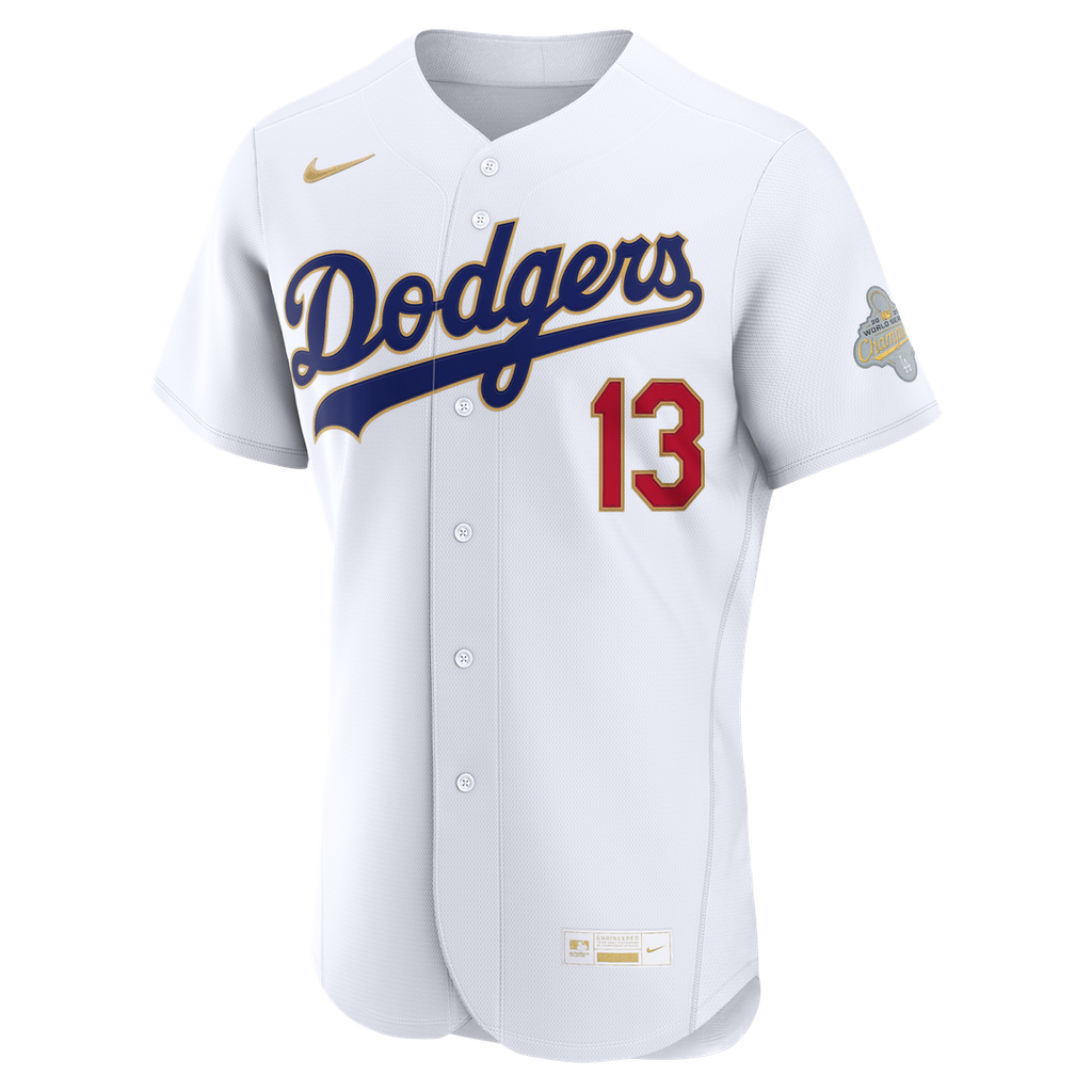 Los Angeles Dodgers Max Muncy Nike 2026 Gold Collection Authentic Jersey - White