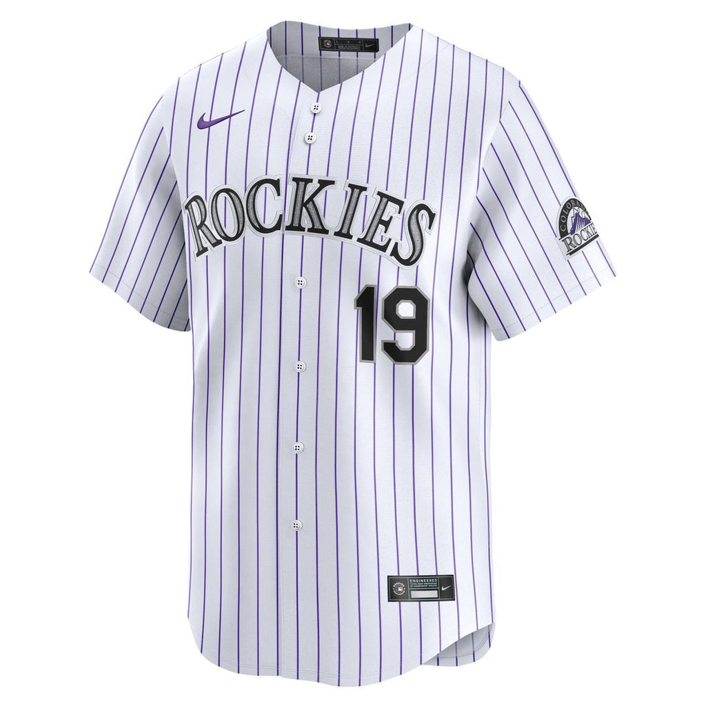 Colorado Rockies Charlie Blackmon Nike Youth Home Limited Jersey - White
