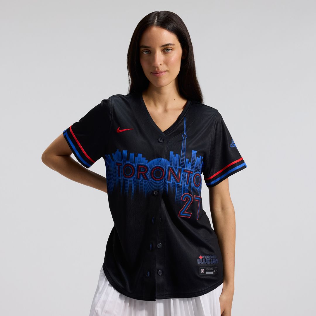 Toronto Blue Jays Vladimir Guerrero Jr. Nike Women's 2024 City Connect Limited Jersey - Navy