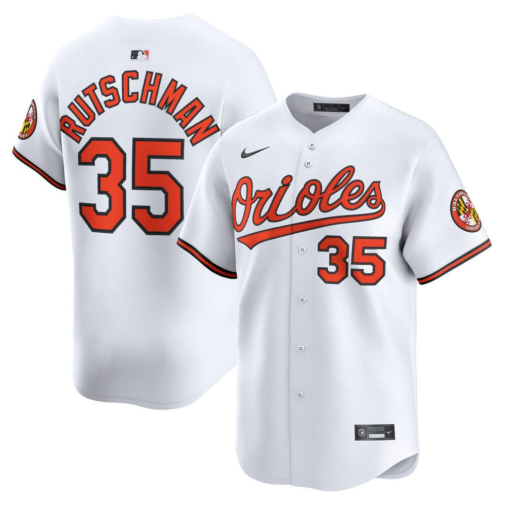 Baltimore Orioles Adley Rutschman Nike Home Limited Jersey - White