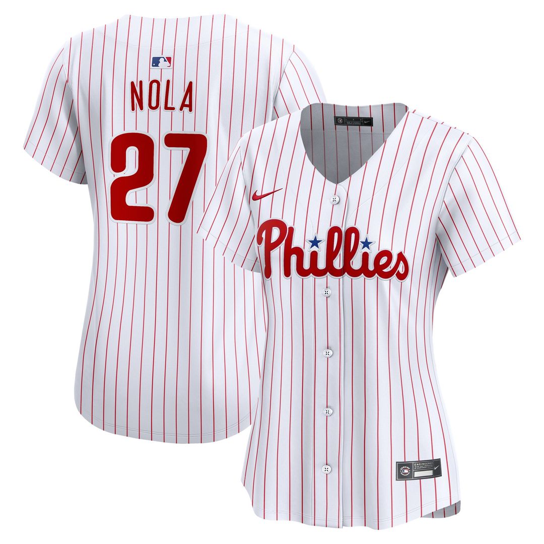Philadelphia Phillies Aaron Nola Nike Women's Home Limited Jersey - White