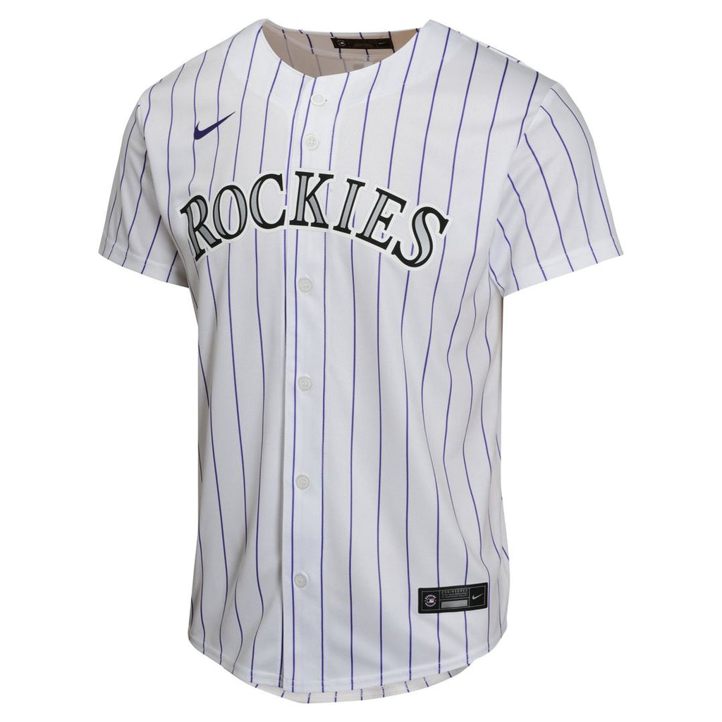 Colorado Rockies Charlie Blackmon Nike Youth Home Game Jersey - White