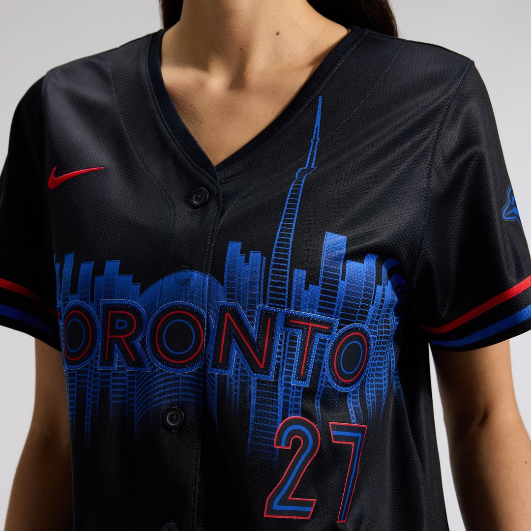 Toronto Blue Jays Vladimir Guerrero Jr. Nike Women's 2024 City Connect Limited Jersey - Navy